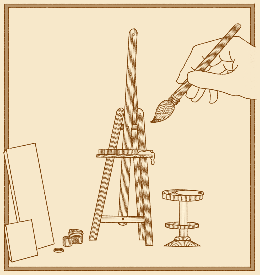 Image of Drawn Easel